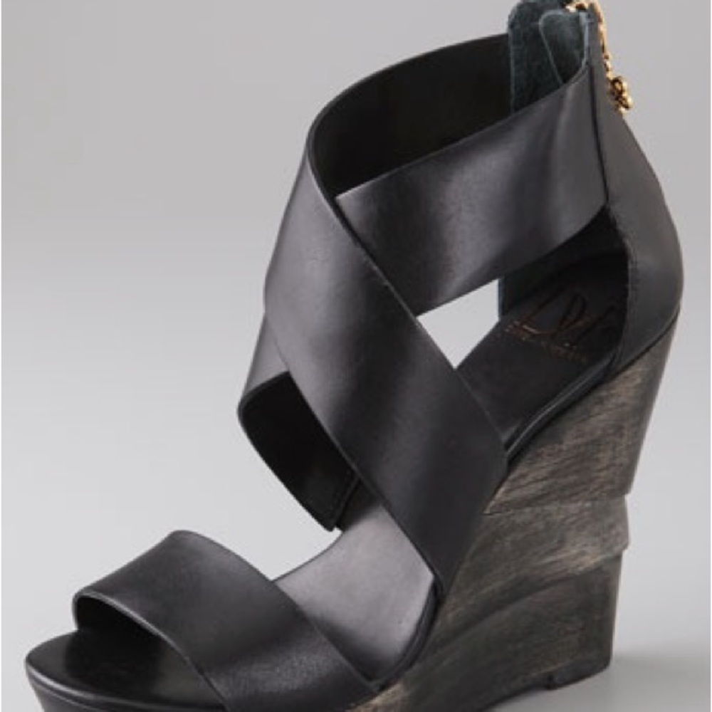 DVF Diane von Furstenberg Opal Crisscross Wedge Sandals